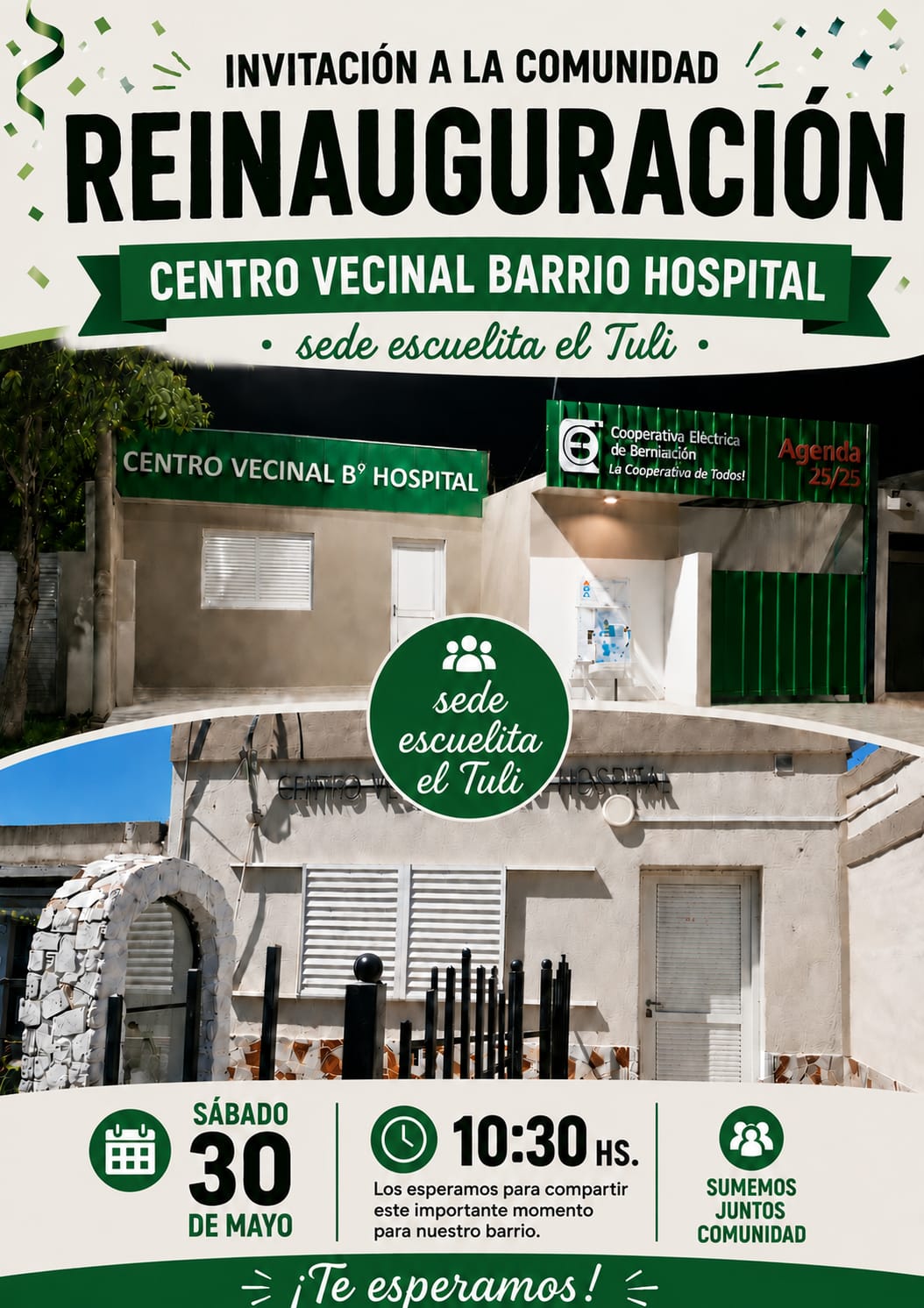  LA COMISIÓN VECINAL DE B° HOSPITAL RE INAUGURA SU SEDE 